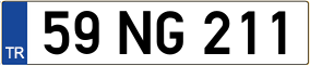 Trailer License Plate